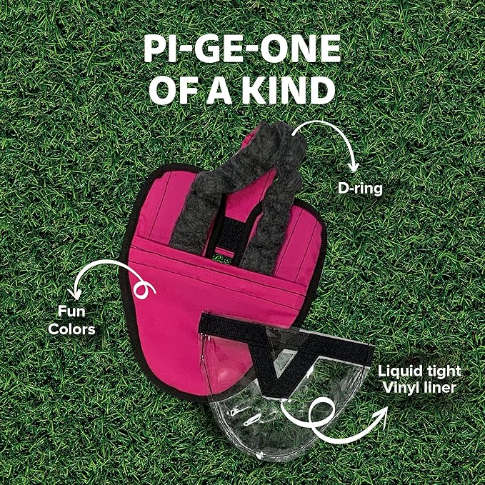 Hen Holster Wrap-Around Bird Diaper & Harness for Larger Pigeons, Small Breed - with Removable Liner, Adjustable Fit for Outdoor Adventures & Indoor Use, Easy to wear - Pink, XS