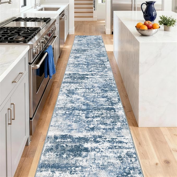 Runners for Hallways Ultra Non-Slip 2x10 Long Runner Rugs Washable Abstract