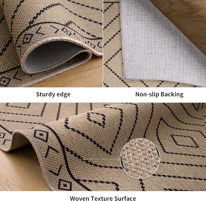 Tangsoo Easy Jute Rug 2x5 Washable Runner