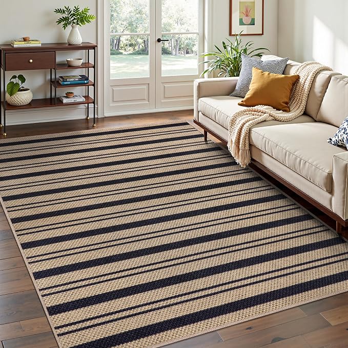 Tangsoo Stripe Easy Jute Rug 4x6
