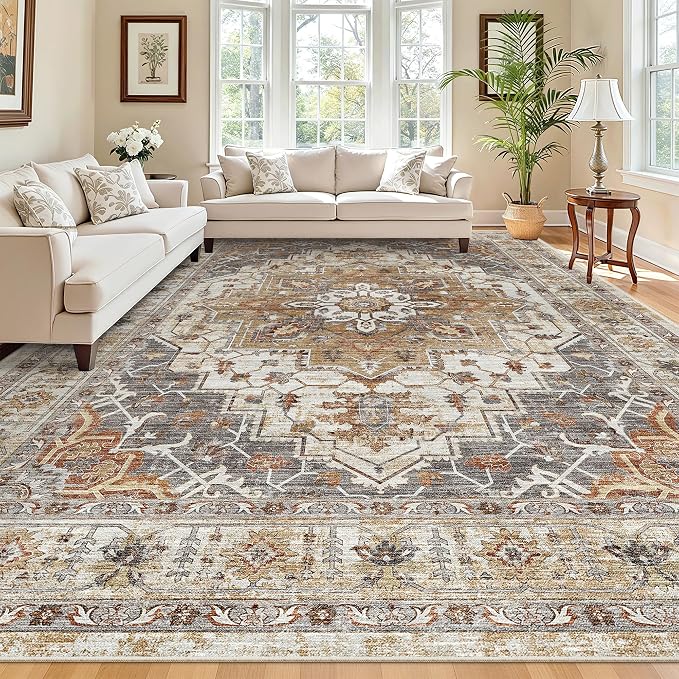 Madane Washable Rug 8x10 Area Rugs