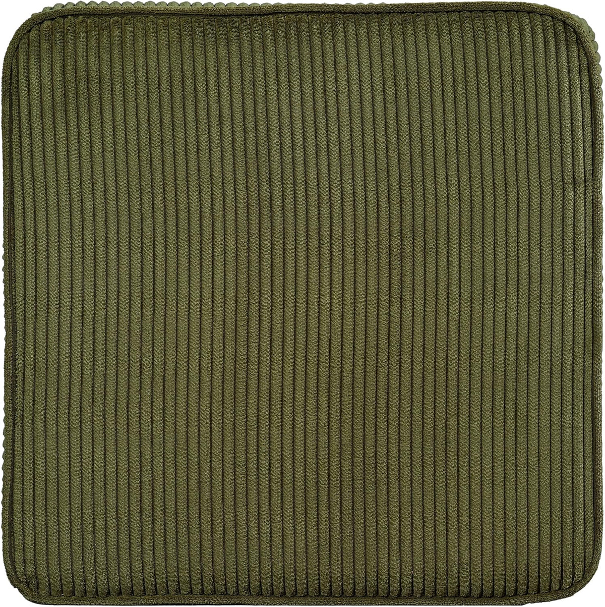 Christopher Knight Home Isa Corduroy Pouf Ottoman Foot Rest, Square Fabric Pouffe Ottoman Footstool, Living Room Sofa Couch Extra Seat, Modern Coffee Table for Home Office/Bedroom, Olive Green