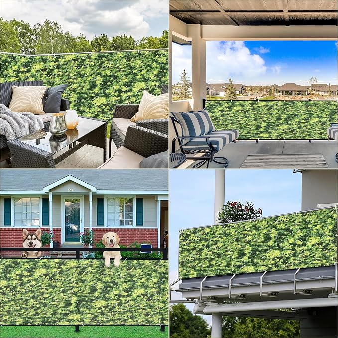 Privacy Screen Protector 3.3' x 3.3' Durable UV-Resistant Patio Privacy Screens
