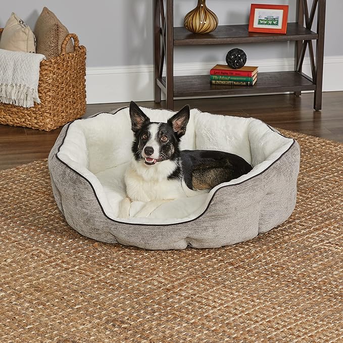 MidWest Homes for Pets Medium QuietTime Deluxe Pet Bed- Taupe/Fur