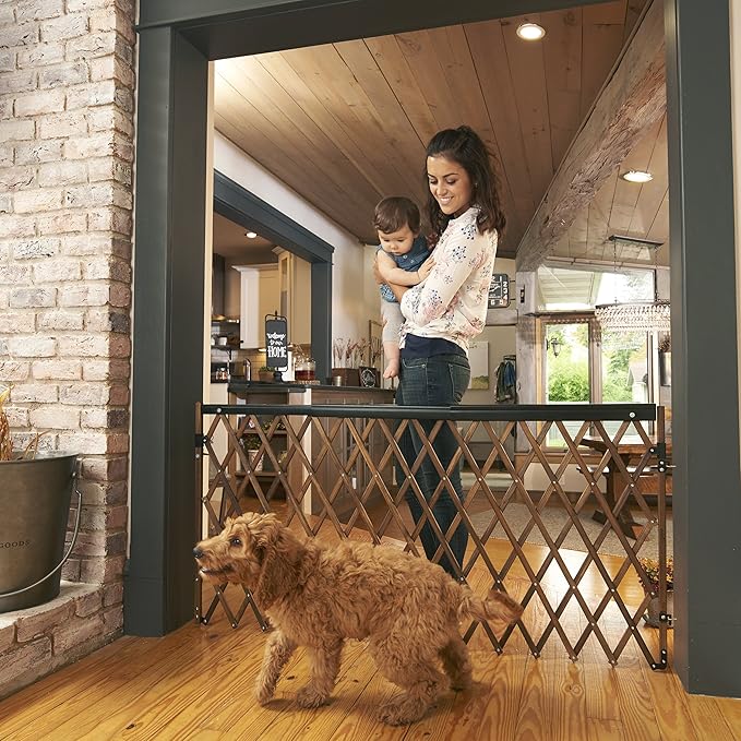 Evenflo Expansion Walk-Thru Room Divider Baby Gate, Farmhouse Collection