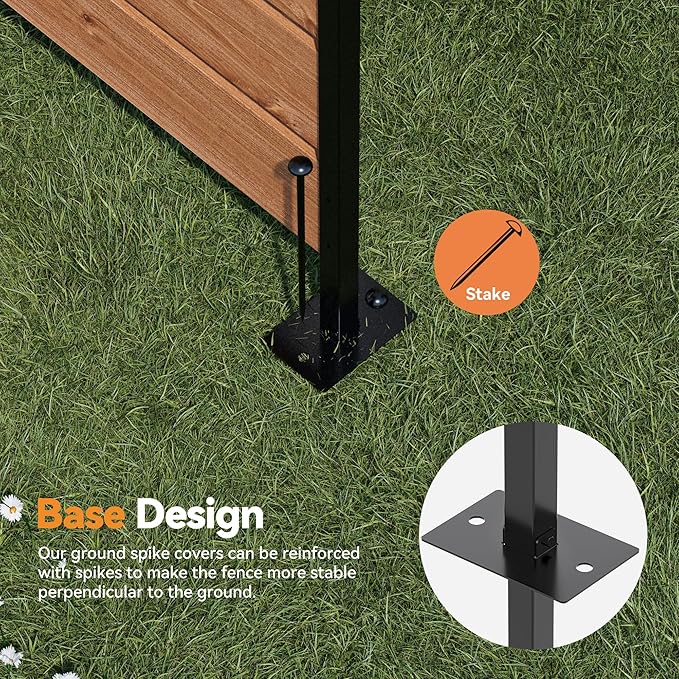 Modern Shade 5' x 3' Wood Privacy Fence Screen (1 Panel) Natural Wood, Outdoor Privacy Fence Panel for Deck Balcony, Conceals Trash Cans Air Conditioner, Ultimate Fence Privacy Screen