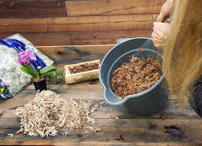 SuperMoss (22330) Orchid Sphagnum Moss Dried, Natural, 2.1lbs Small Bale