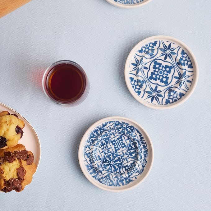 KARACA Mavili Turkish Tea Cups Set