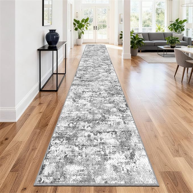 Washable Carpet Runners for Hallway 12ft-Non Slip Floor Runners for Dogs