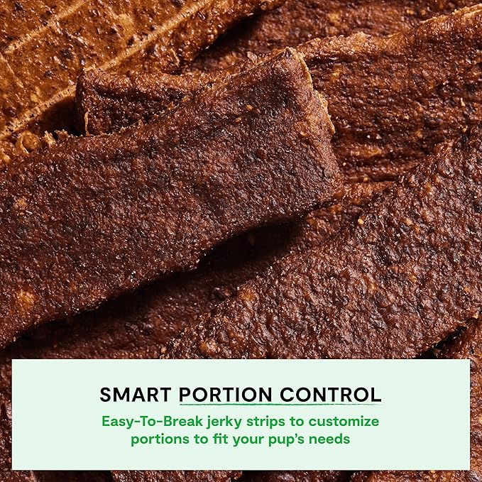 Open Farm, Dog Jerky Treats, Soft & Chewy Oven-Baked Jerky Strips Made with Ethically & Sustainably Sourced Ingredients, Protein Packed Dog Treats, Grain-Free Chicken Recipe, 5.6oz Pouch
