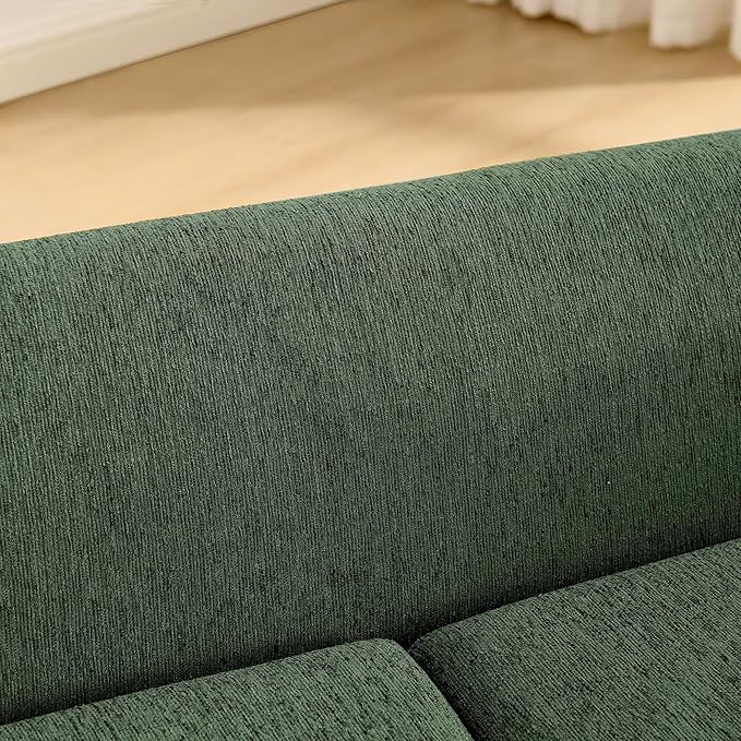 Pet Sofa with Backrest and Armrests,Modern Rectangular Pet Sofa Suitable for Small and Medium Dogs,Soft Cushion Comfortable Dog Sofa for Living Room,Olive Green